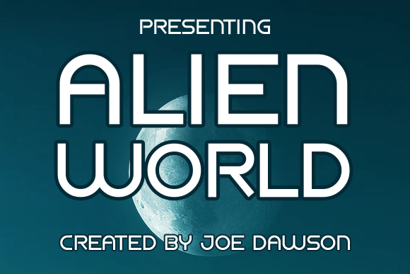Alien World: A Display Font That Makes Your Headlines Pop