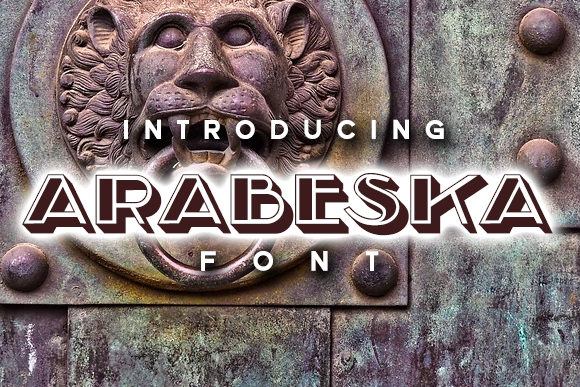 Arabeska: A Bold, Retro Display Font with Editorial Warmth