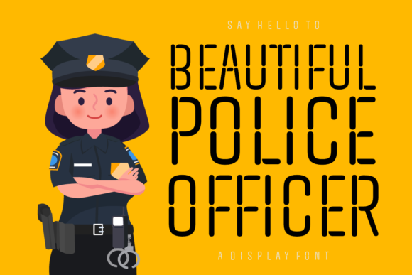 Beautiful Police Officer Font for Handmade Labels & Printables
