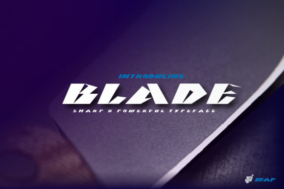 Blade: A Bold Display Font for Digital Speed & Clarity