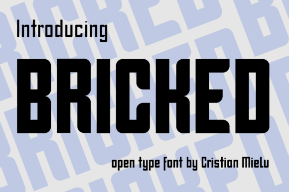 Bricked Font: A Bold, Clean Display Typeface for Small Business Branding