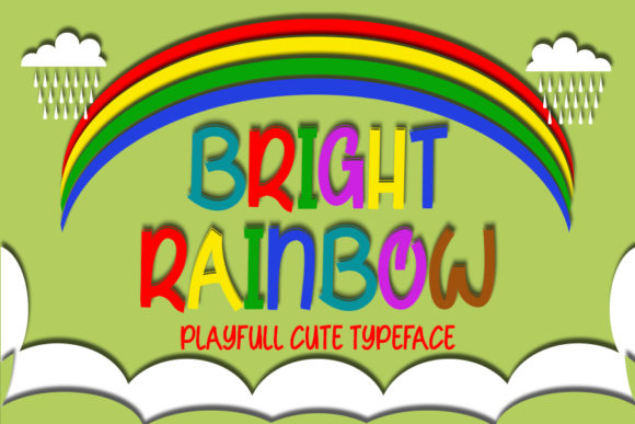 Bright Rainbow Font for Vibrant Web Design