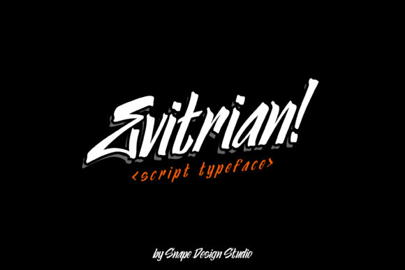 Evitrian: A Bold Display Font for Crafters and Designers