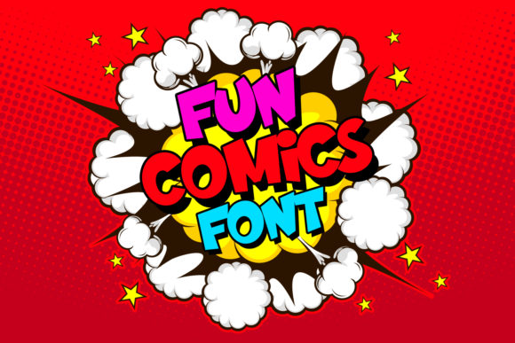 Fun Comics: A Playful Display Font for Editorial Design