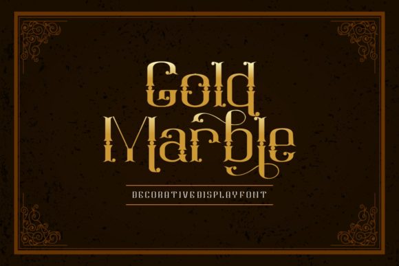 Gold Marble: A Bold Display Font for Digital Branding