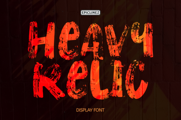 Heavy Relic: A Bold Display Font That Anchors Digital Branding