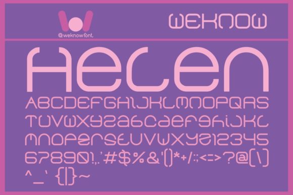 Helen: A Clean, Unique Display Font for Handmade Creators