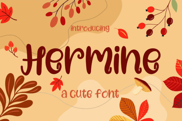 Hermine: A Playful Display Font That Elevates Small Business Branding