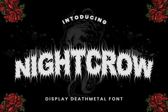 Night Crow: A Spooky Display Font with Editorial Charm