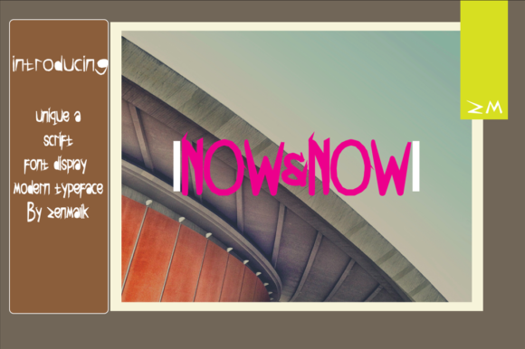 Now Now Font: A Display Typeface That Cuts Through the Feed