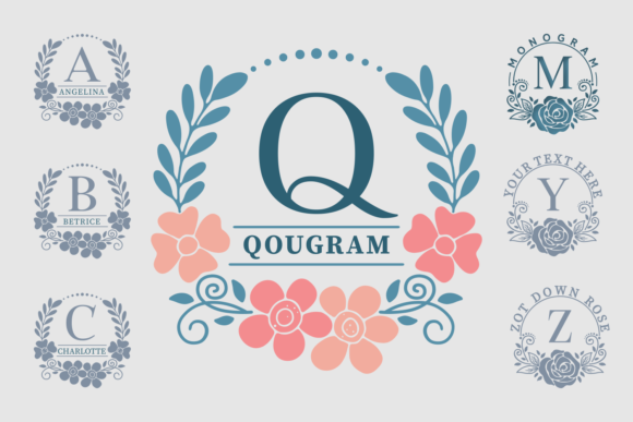 Qougram: A Flower-Themed Display Font That Elevates Your Brand