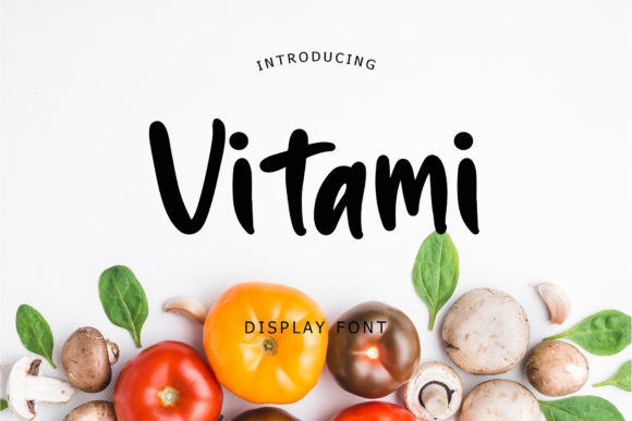 Vitami: A Sweet, Friendly Display Font for Small Business Branding