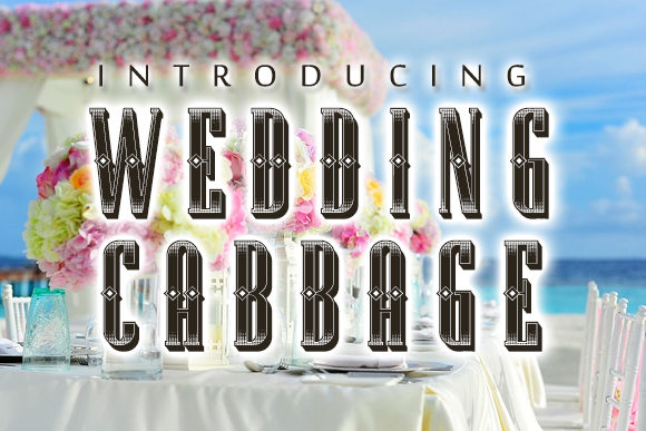 Wedding Cabbage: A Retro 3D Display Font for Standout Web Headlines