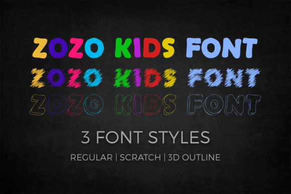 ZoZo Kids: A Playful Display Font for Digital Branding